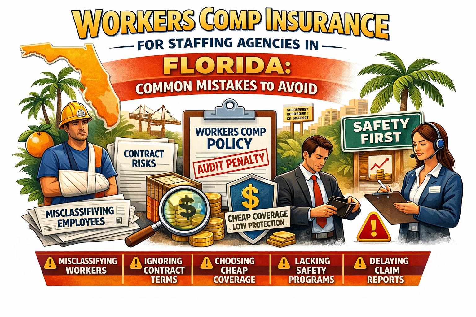 Workers Comp Insurance for Staffing Agencies in Florida: Common Mistakes to Avoid