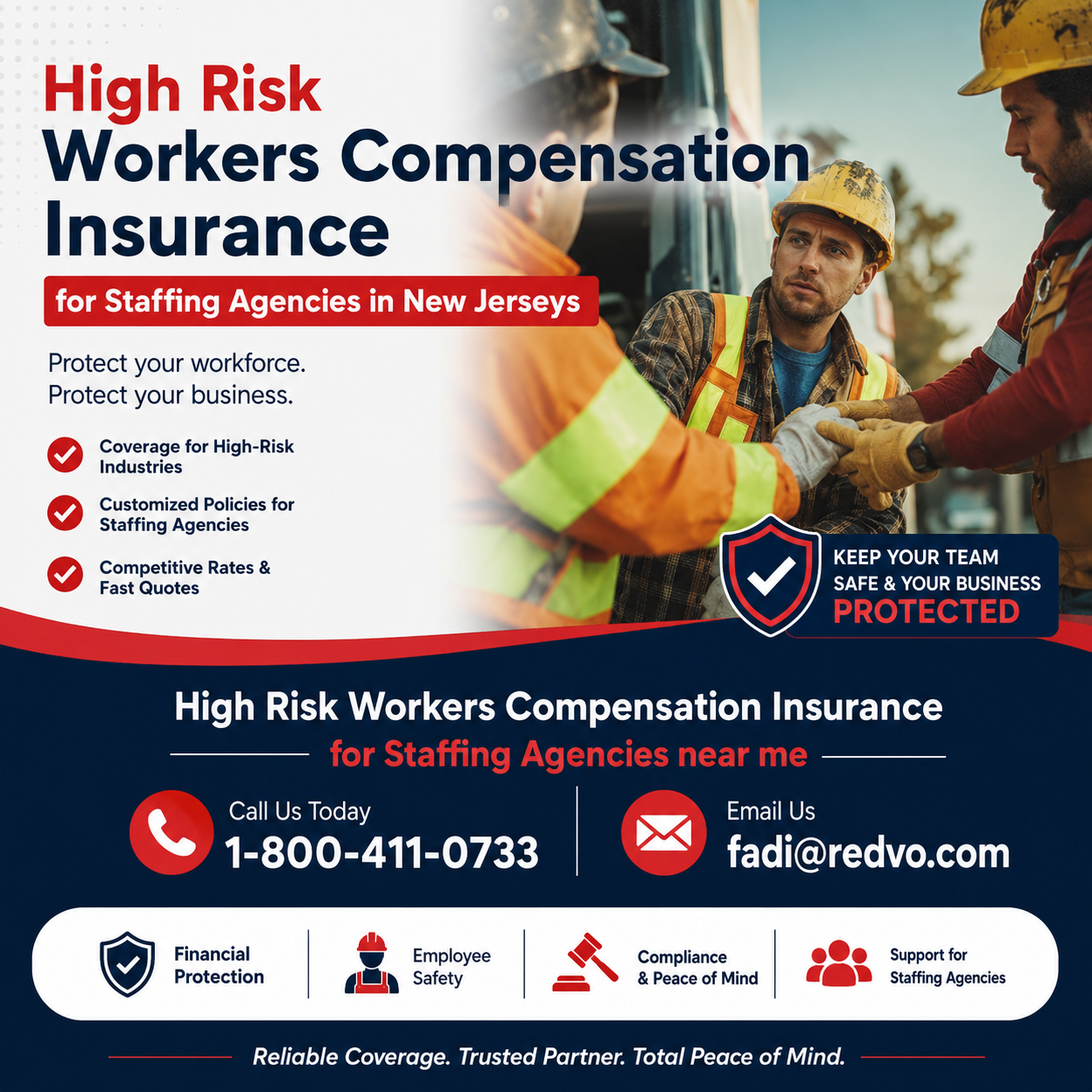High Risk Workers Compensation Insurance for Staffing Agencies in New Jerseys