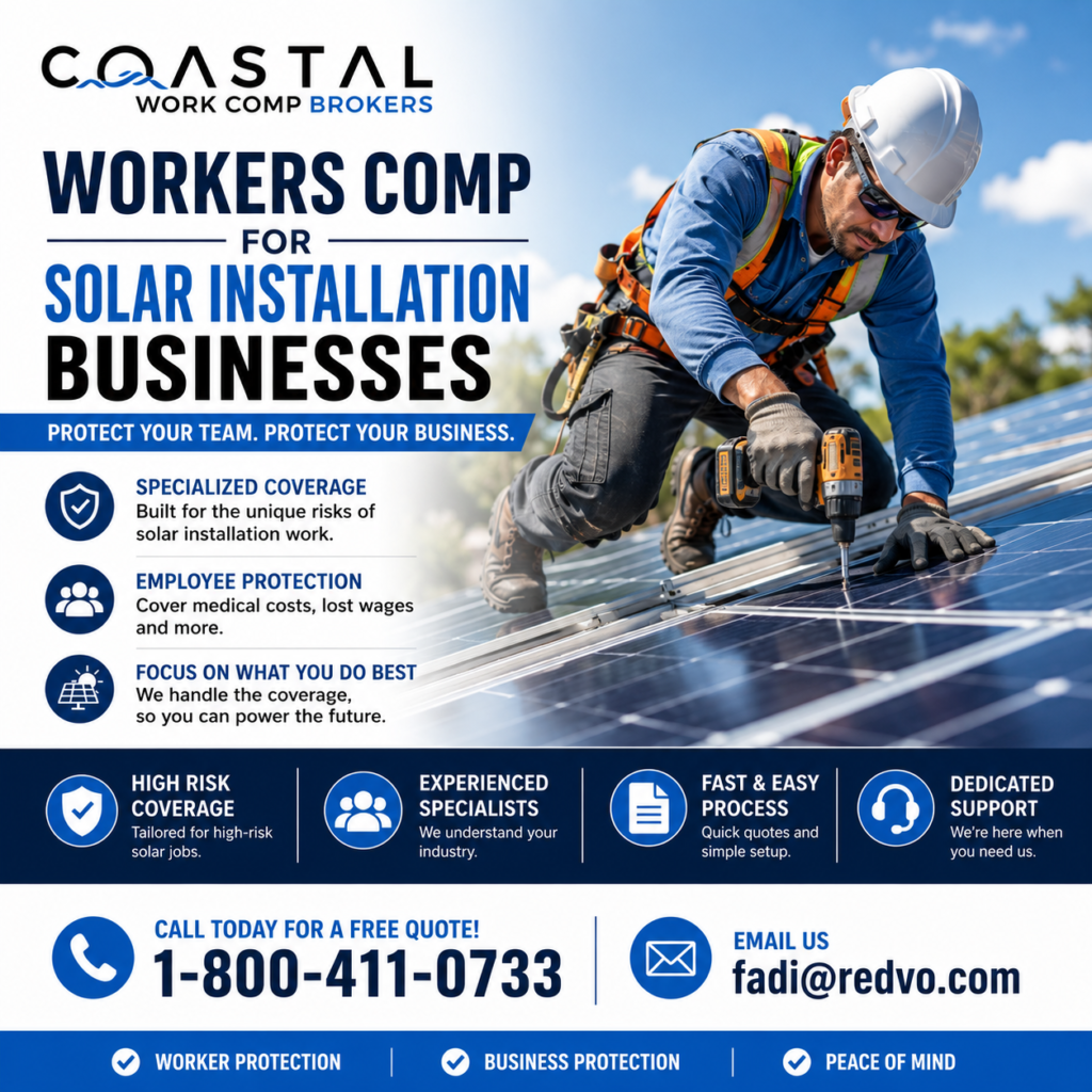 Workers Comp for Solar Installation Businesses