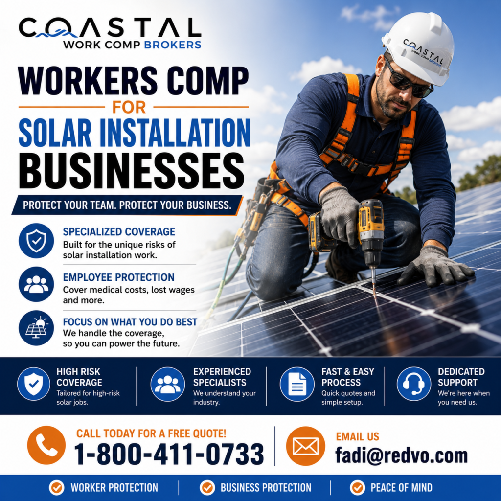 Workers Comp for Solar Installation Businesses