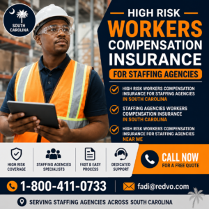 High Risk Workers Compensation Insurance for Staffing Agencies in South Carolina