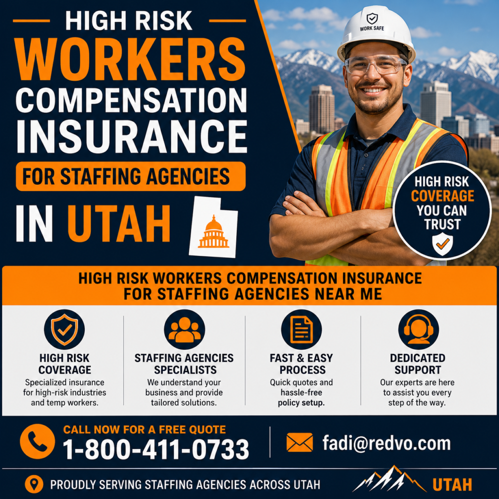 High Risk Workers Compensation Insurance for Staffing Agencies in Utah