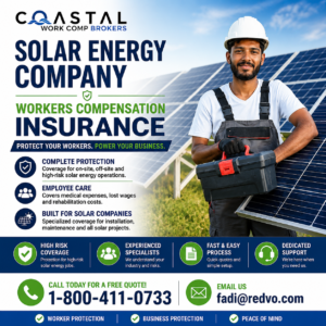 Solar Energy Company Workers Compensation Insurance