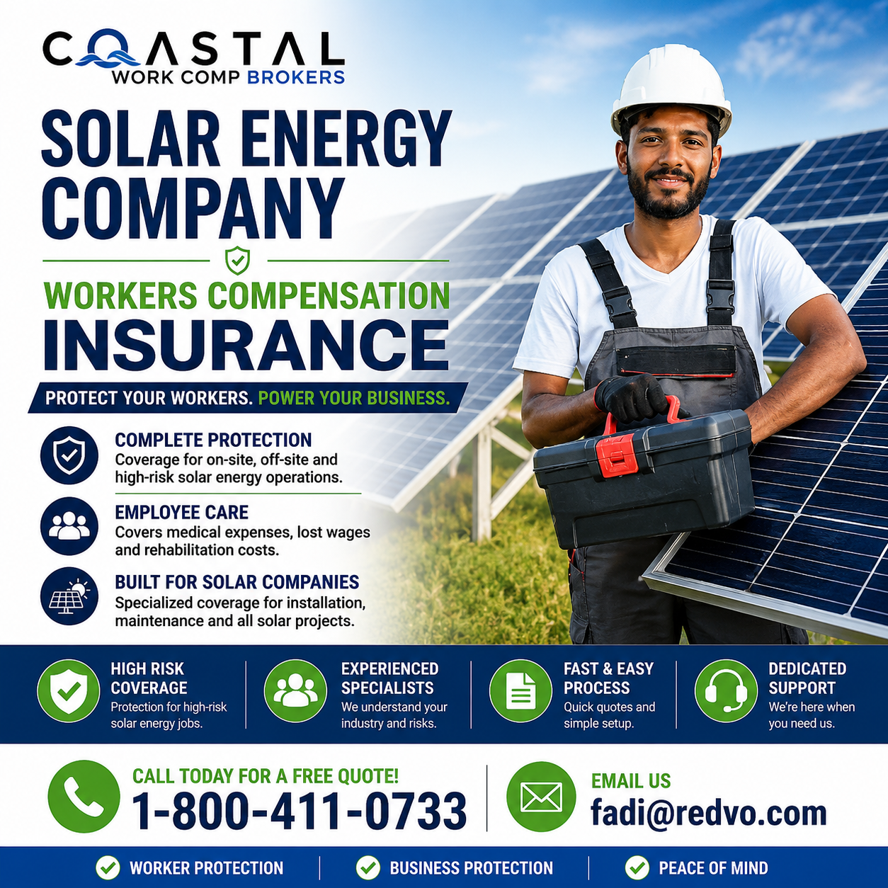 Solar Energy Company Workers Compensation Insurance