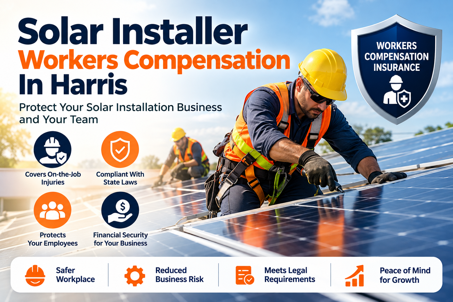 Solar Installer Workers Comp Insurance Harris, Workers Comp Insurance For Solar Contractors Harris, Solar Contractor Workers Compensation Insurance Harris, Workers Compensation Insurance Company For Solar Installers Harris, Solar Installation Workers Comp Insurance Harris