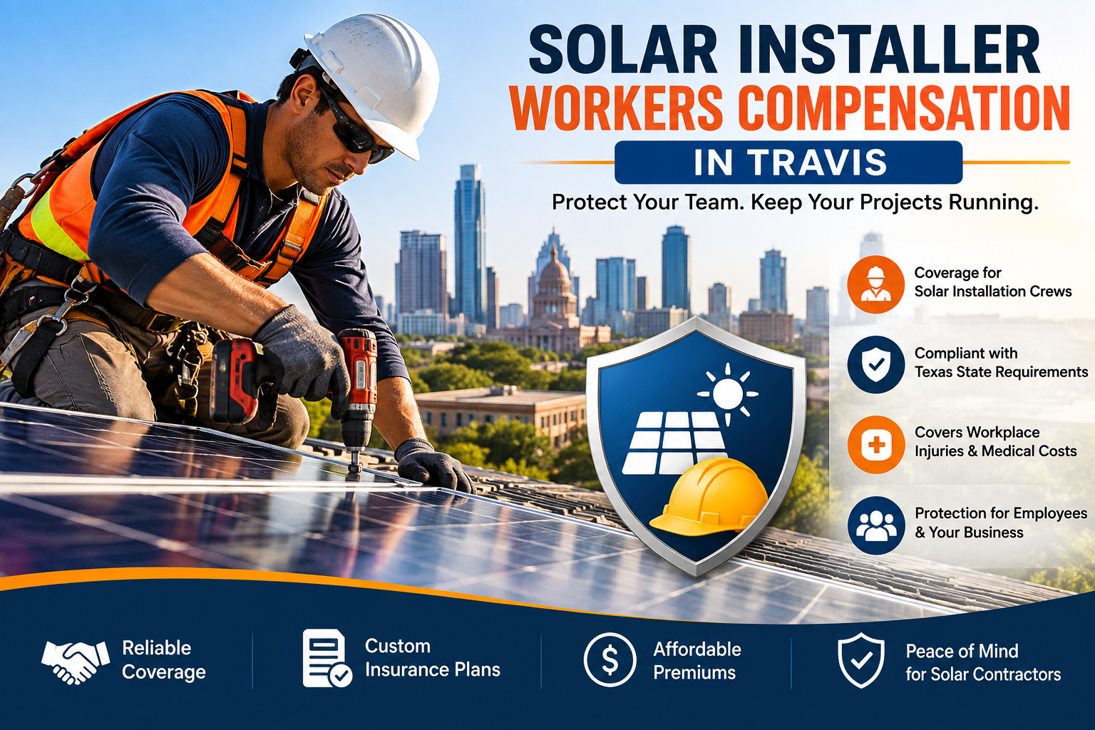 Solar Installer Workers Compensation In Travis