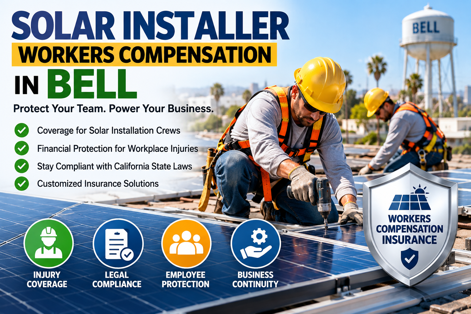 Solar Installer Workers Compensation In Bell