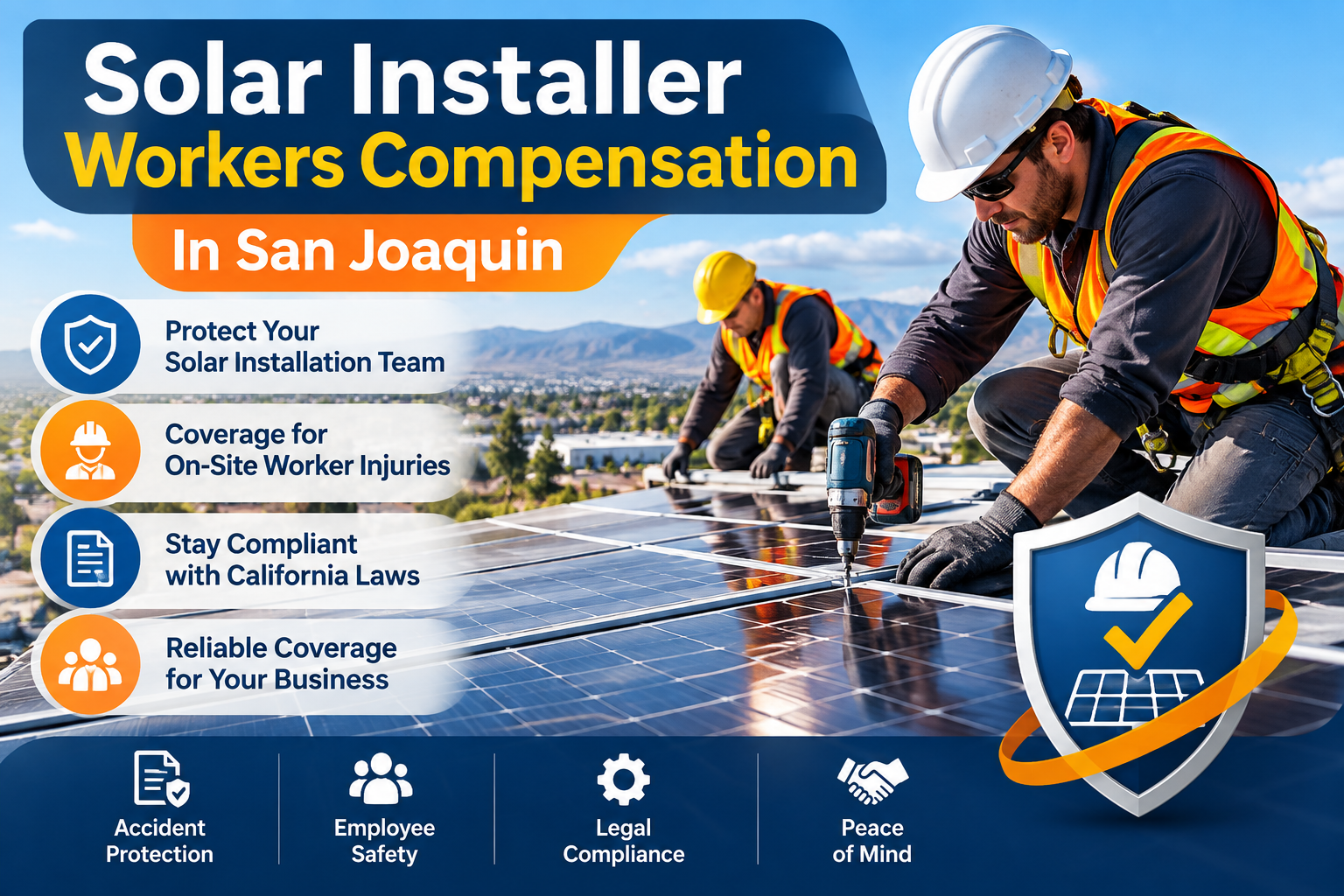 Solar Installer Workers Compensation In San Joaquin