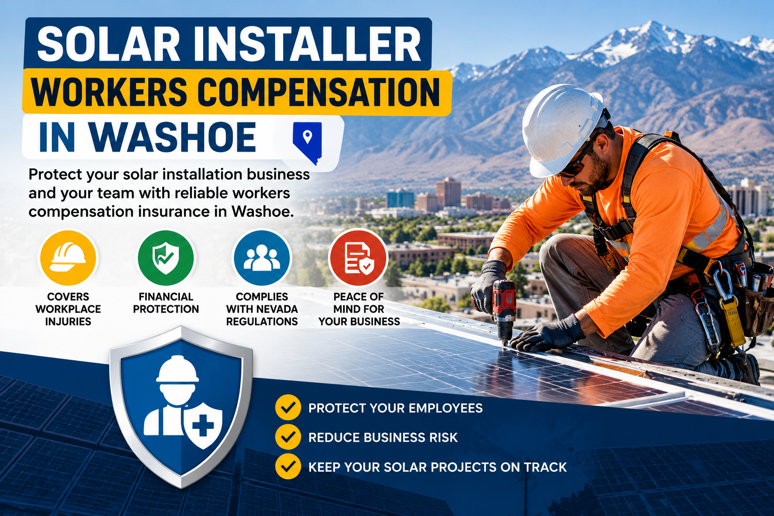Solar Installer Workers Compensation In Washoe