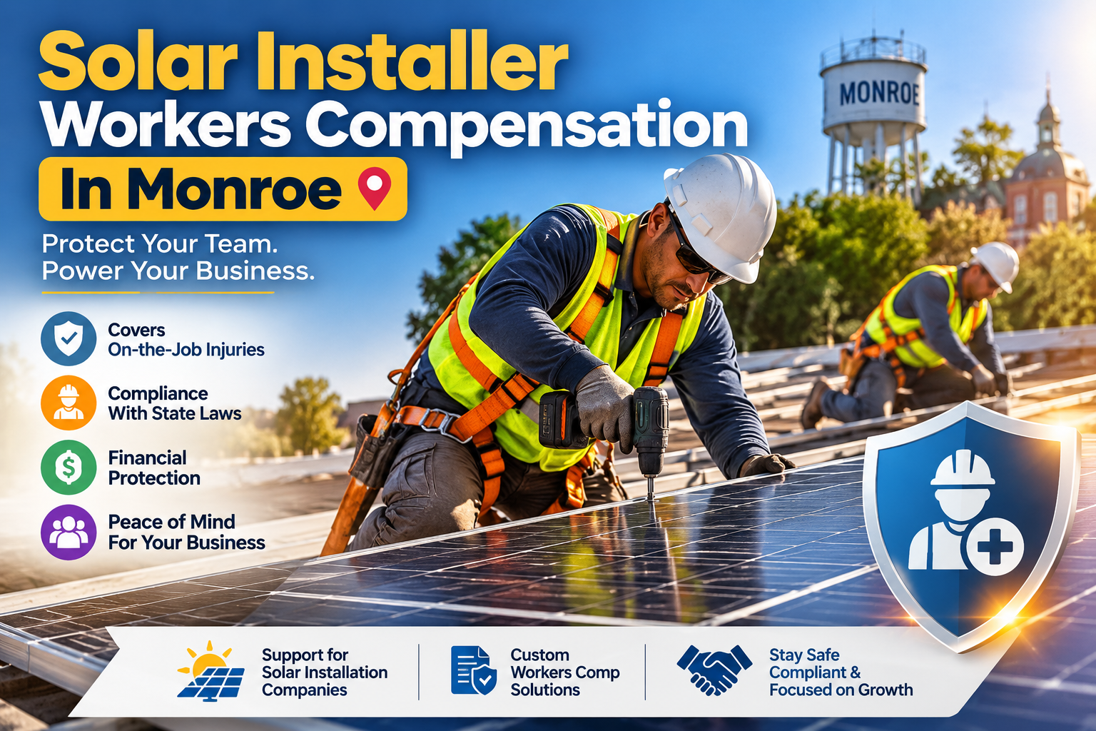 Solar Installer Workers Compensation In Monroe